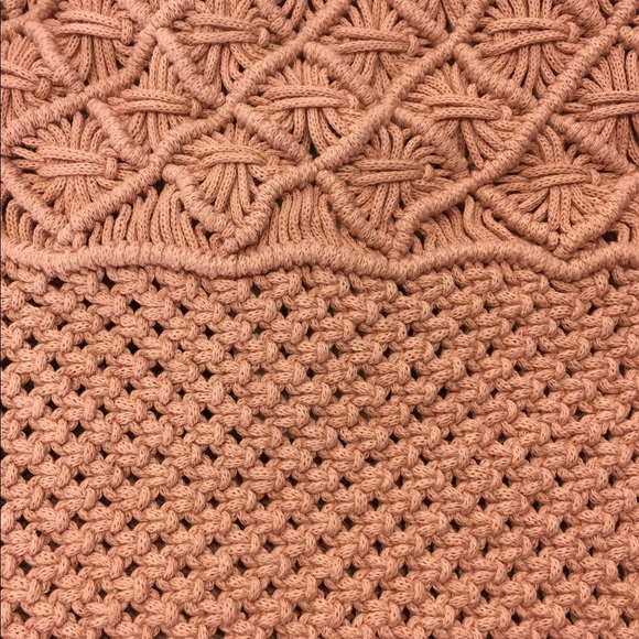 ULLA JOHNSON WOMAN   LIA CROCHETED  COTTON TOTE - Picture 4 of 7